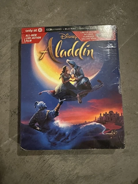 DISNEY ALADDIN (4K Ultra HD + Blu-ray + Digital) New/Sealed Target ...