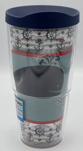 TERVIS SIMPLY SOUTHERN COLLECTION 24oz TUMBLER LOBSTER DESIGN- WHITE LID -  NWT