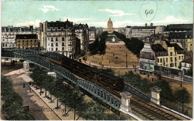 CPA PARIS 7e - Le Métropolitain et Avenue de Breteuil (82071)