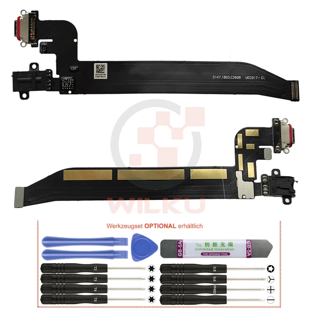 Ladebuchse für OnePlus 5T A5010 USB C Connector Flex Charging Dock Port Board