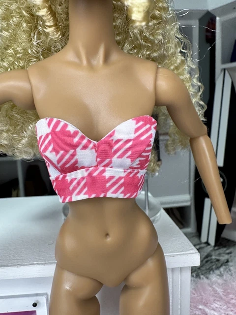 Integrity Toys Print It Pink Nadja Rhymes Nu.face Fashion Doll ￼Halter Top Shirt