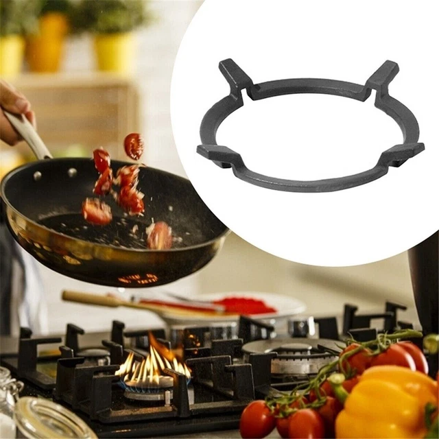 Support wok en fonte durable antidérapant pour pots de base ronds