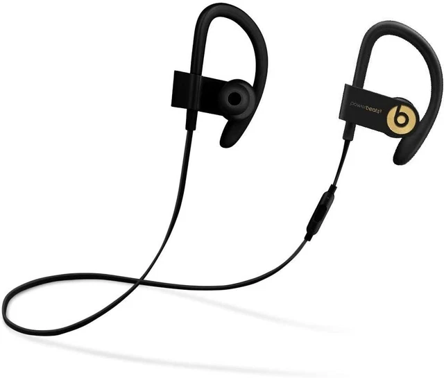 Powerbeats3 Wireless In-Ear Headphones - Trophy Gold (Black/Gold)- very Good