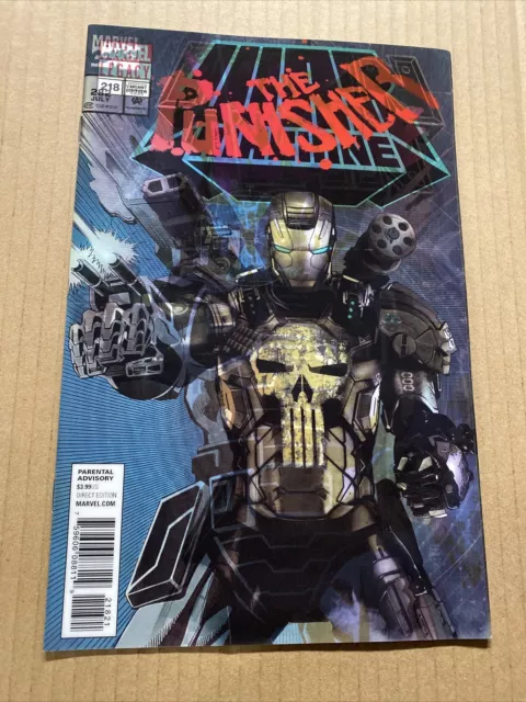 Punisher #218 Lenticular 3D Variant 1St Print Marvel Comics (2017) War Machine