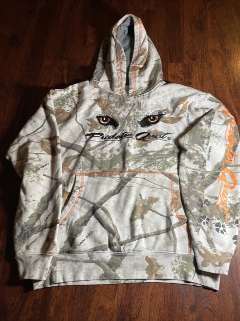 CABELAS HOODIE MENS Medium Brown Realtree Woodland Camo Camouflage Hunting 38.95 PicClick UK