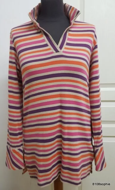 Sonia Rykiel vintage tunique L / 40 Top rayé coton