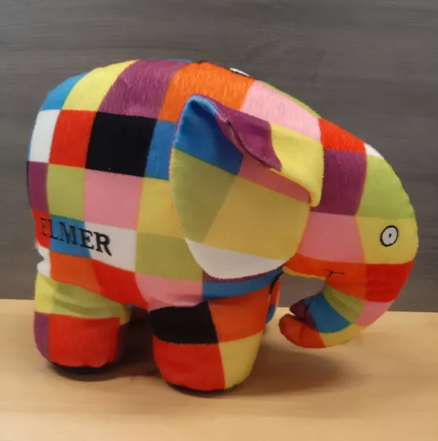 Elmer The Patchwork Elephant 13" Soft Plush Toy