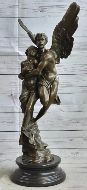 Perseus and Pegasus Bronze Marble Sculpture By Moreau Mythical Marble Gift