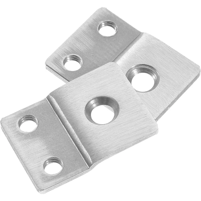 2 Pcs Cadre De Porte Serrure Corps Compteur Girouette Acier Inoxydable