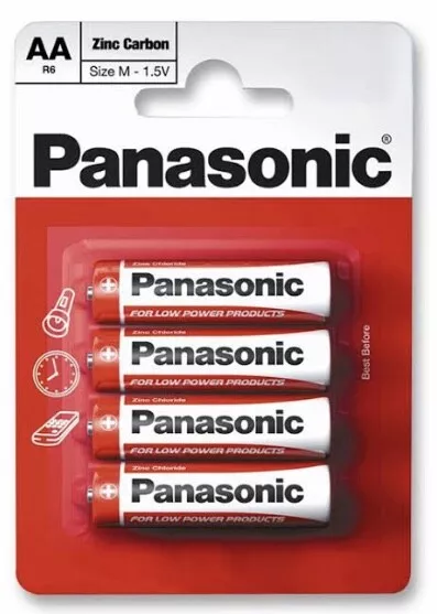 48 X Panasonic Aa Genuine Zinc Carbon  Batteries