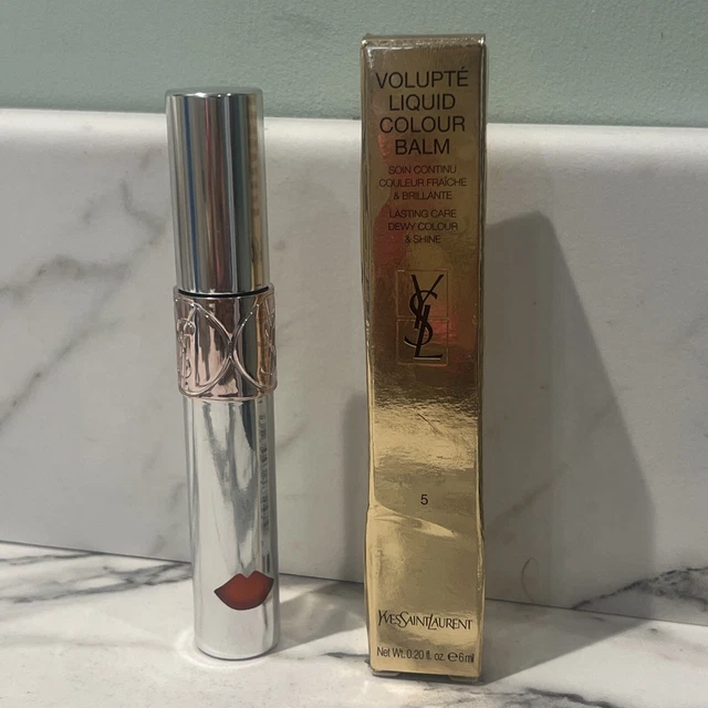 YSL YVES SAINT Laurent Volupte Liquid Colour Balm 6Ml 5 Watch Me Orange New 11.75 PicClick UK