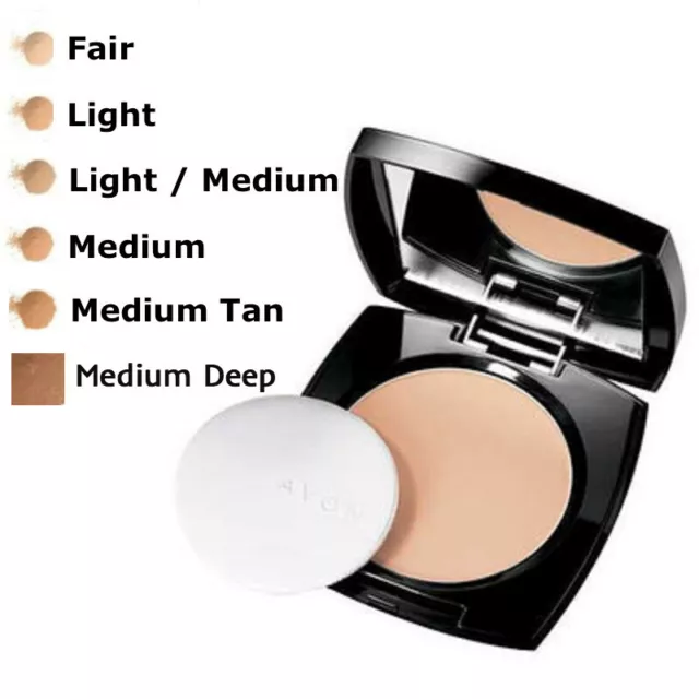 Avon Flawless Mattifying Pressed Face Powder Neutral Fair Light Medium Tan Boxed