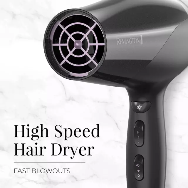 REMINGTON DAMAGE PROTECTION Hair Dryer with Ceramic + Ionic ...