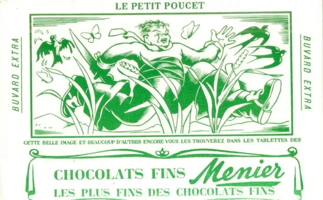 Buvard Chocolat Menier Le Petit Poucet Jean Adrien Mercier