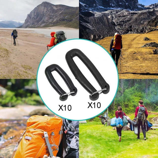 Boucle Clip En Plastique Noir Haut De Gamme Passage Pour Une Sangle De 15 Mm Longueur Total 52 Mm Largeur 22 Mm