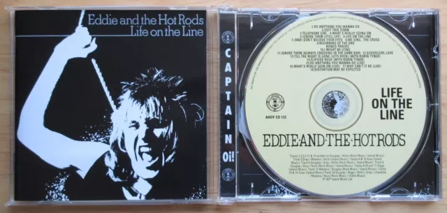 Eddie And The Hot Rods Life On The Line CD AHOY CD 133 Do Anything You Wanna Do