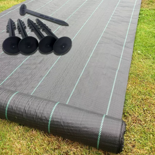 Heavy Duty Weed Control Fabric Membrane Garden Landscape Ground Cover Sheet x 1