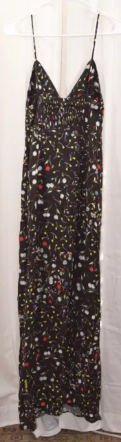 AFRM Women's Brix Print Maxi Sundress Noir Size Small 2