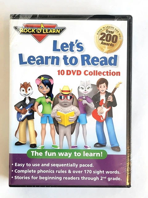 LET'S LEARN TO Read 10 DVD Collection by Rock 'N Learn Phonics Fun