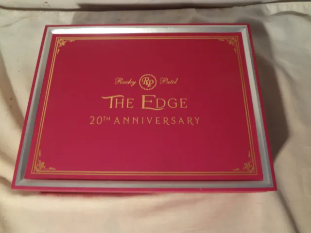 Rocky Patel The Edge 20th Anniversary Empty Toro Wood Cigar Box