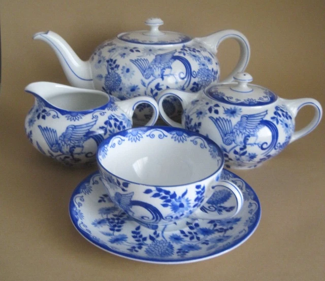 Service à Thé Rosenthal Else Blaue Stunde Paradiesvogel - Porcelaine, Pièces à Choisir, Occasion