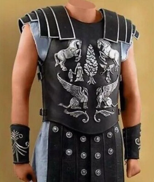 Medieval Greek Roman Cuirass Body Leather Armor set Jacket Wearable men’s wear 3