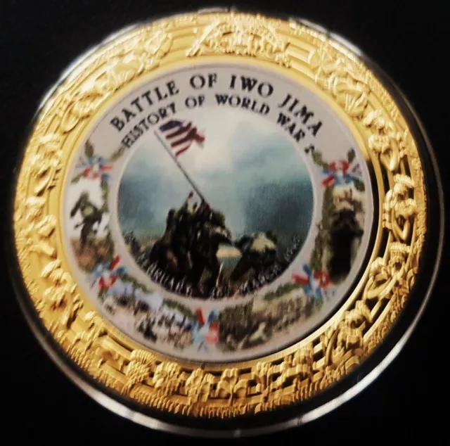 Windsor Mint World War II Commemorative "Battle of Iwo Jima" Coin 33mm 2021