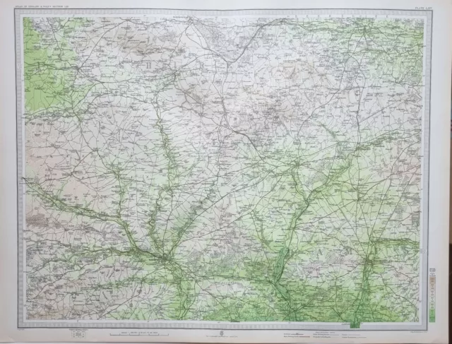 1903 Old Map England & Wales Devizers Wiltshire Salisbury Andover