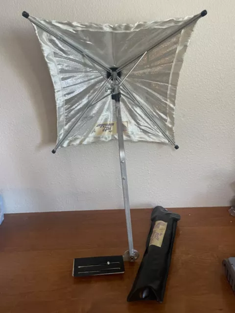Larson Reflectasol Soff Shoulder Umbrella Bounce Soft w Bracket + Case Vintage