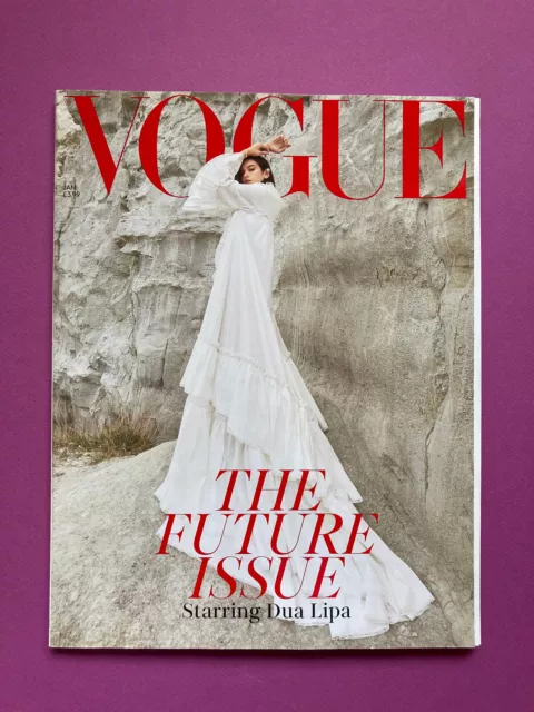 british VOGUE january 2019 Dua Lipa fashion cover UK magazine revue mode janvier