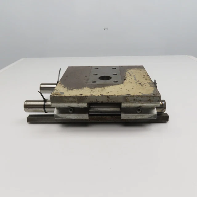 11" x 10" Steel Slide Plate On 1" Linear Rails 16" Long 5" Stroke