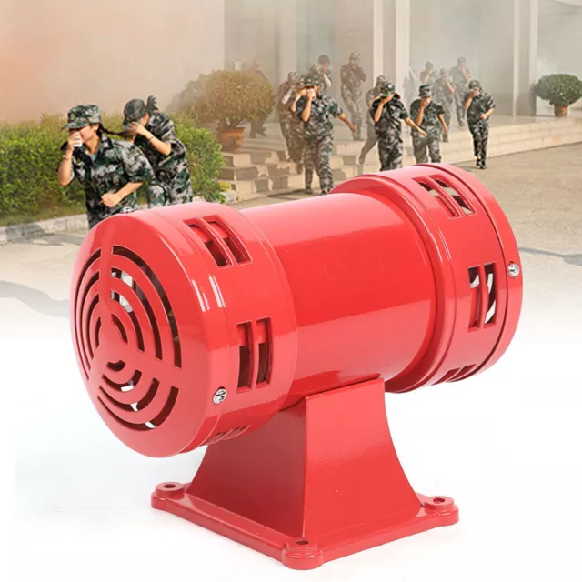 110V / 60Hz Motor Driven Air Raid Siren Warning Electric Siren Red 400W