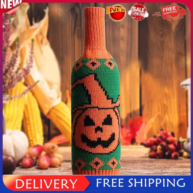 Wine Bottle Bag Exquisite Wine Bottle Sleeve Halloween Home Decor (Pumpkin)