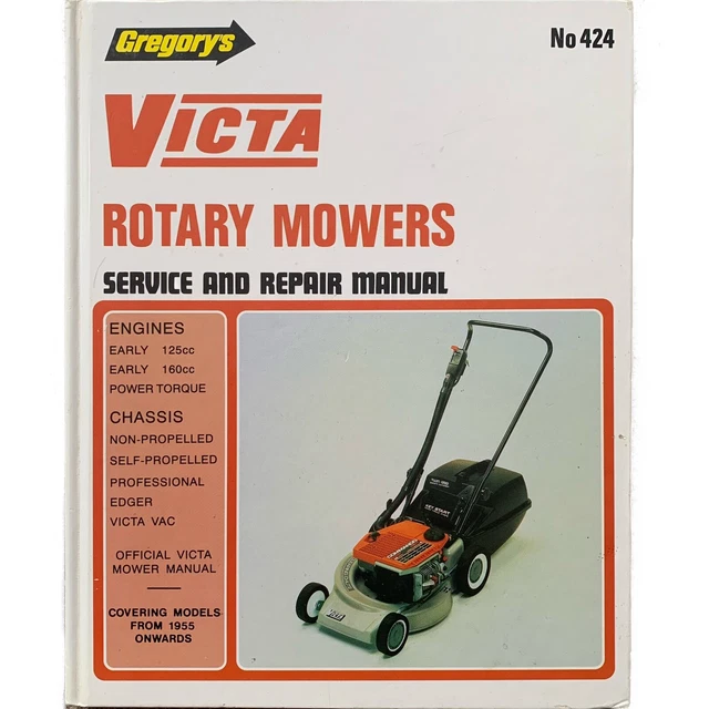 VICTA Rotary Mowers Service And Repair Manual Lawnmower 1991 Gregory's No 424