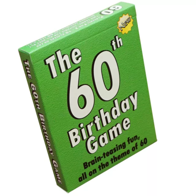 The 60th Birthday Game: A unique 60th birthday gift for men or women