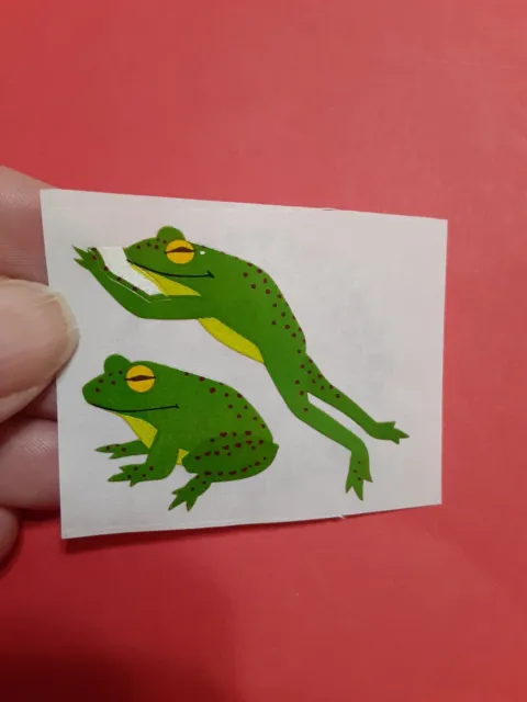 Vintage 80s Mrs Grossman's frogs sticker module