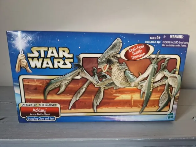 Star Wars Attack of the Clones ACKLAY scatola sigillata in ottime mani - Nuovissimo