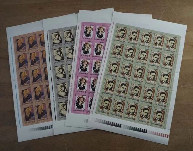 2003 Rumänien; 100 Serien Persönlichkeiten, **/MNH, MiNr. 5737/40, ME 700,-