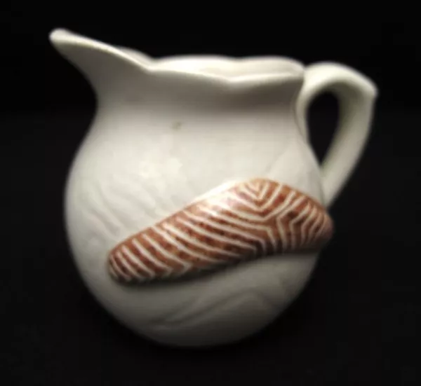 Vintage Rose Noble Australian Pottery Jug Aboriginal Boomerang Design Signed 2