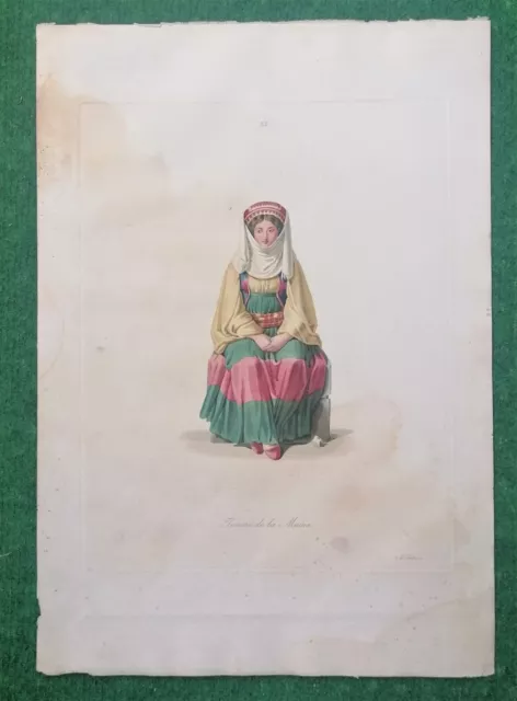 STACKELBERG COSTUMES ET USAGES DES PEUPLES D.L. GRECE MODERNE  Blatt XI  1825 3