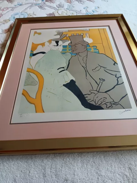 Fine Framed Toulouse Lautrec "L"Anglais au Moulin Rouge" Lithograph #138/275