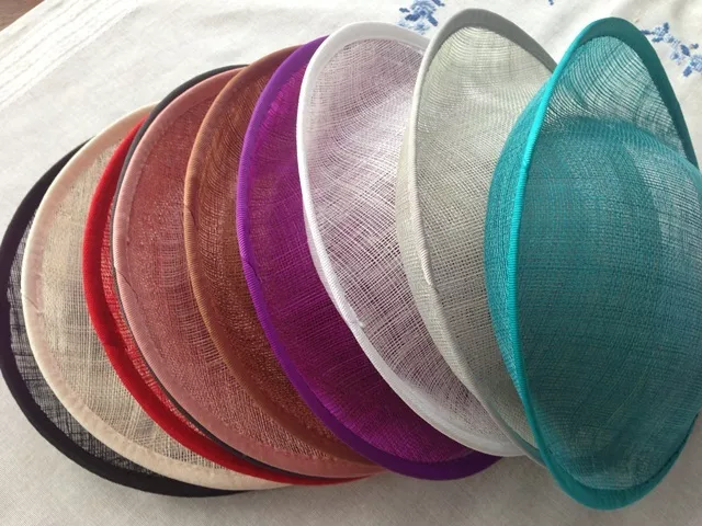 Hat Sinamay Dipped  Base 25*24.5 cm Great for making fascinators/party hats