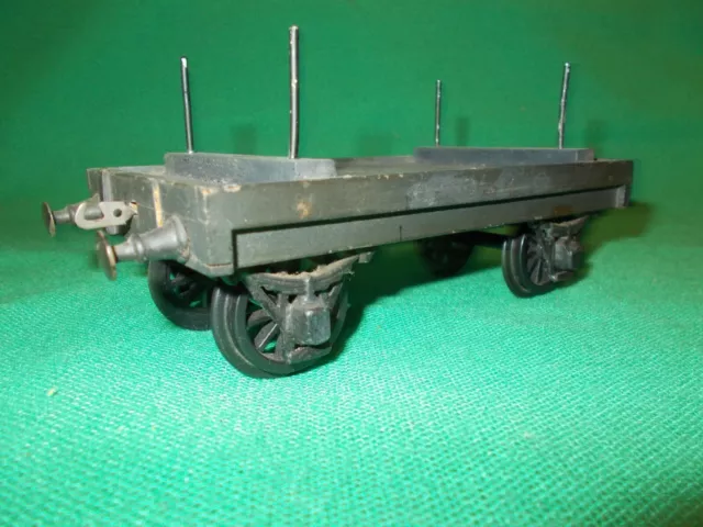 Milbro or Jubb Gauge 1 DOUBLE BOLSTER WAGON Circa 1920 Bassett Lowke, Etc.