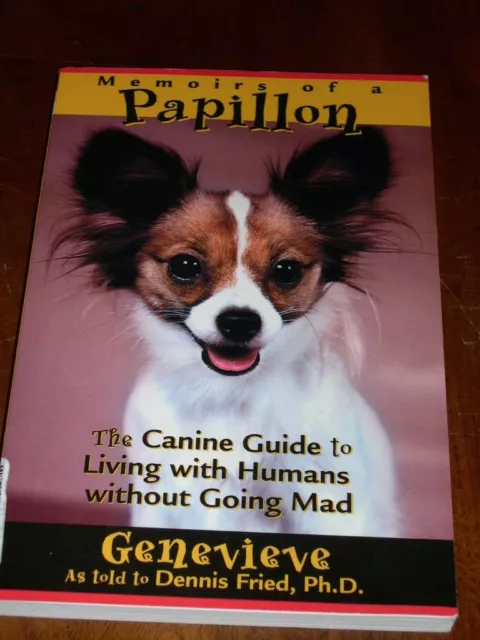 Rare Papillon Dog Story Book "Genevieve" By Dennis Fried 1St 2000
