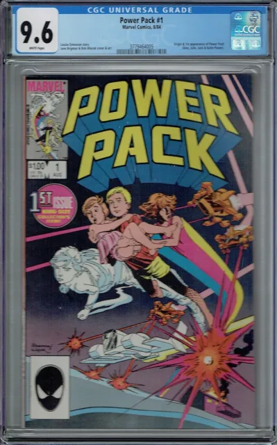 Cgc 9.6 Power Pack #1 White Pages 1St Appearance And Origin 1984 1St Series
