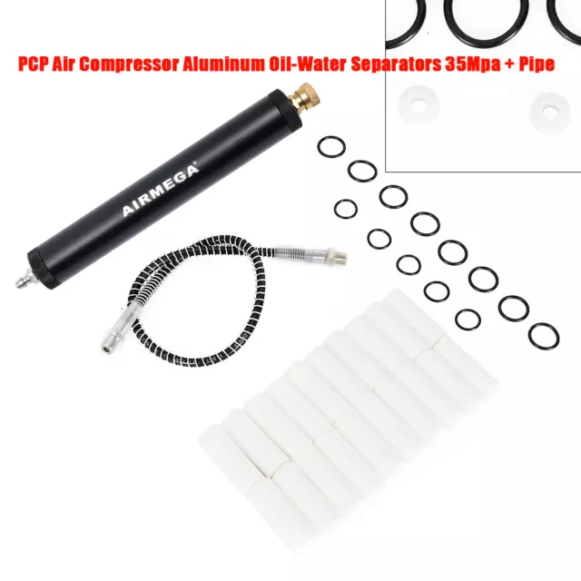 PCP Compressor Oil Water Separator Air Filter Set 30Mpa High Pressure w/Pipe