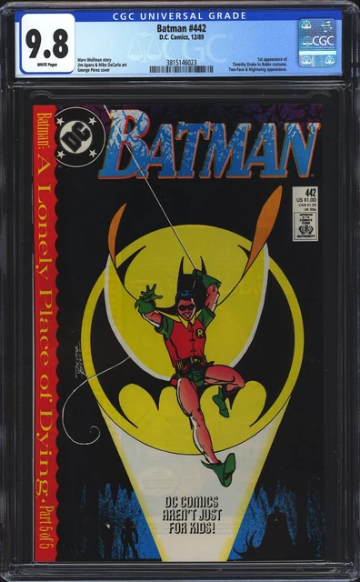 Batman #442 CGC 9.8 NM/MT WP 1st Appearance of Tim Drake as Robin DC Comics 1989