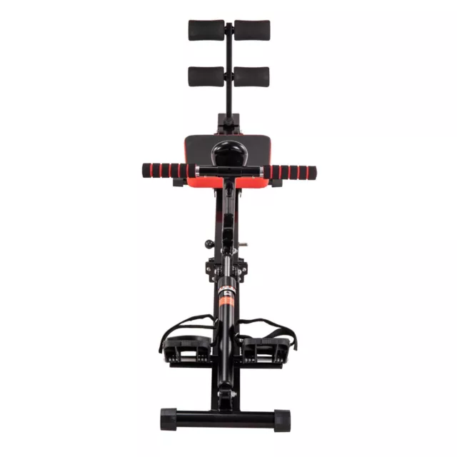 Rowing machine with triceps dips, push ups and ab crunches. 4 in 1 rower