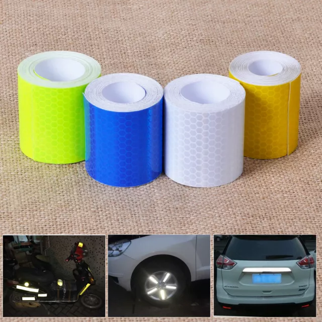 3M 5CM Car Reflective Safety Warning Conspicuity Tape Film Sticker 2"X10'