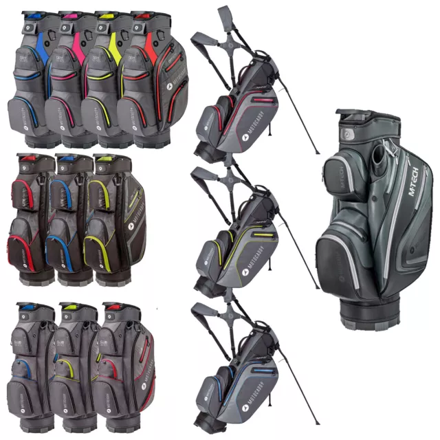 Motocaddy Golf Trolley Cart Bags FULL RANGE Lightweight Stand Hybrid Divider Top
